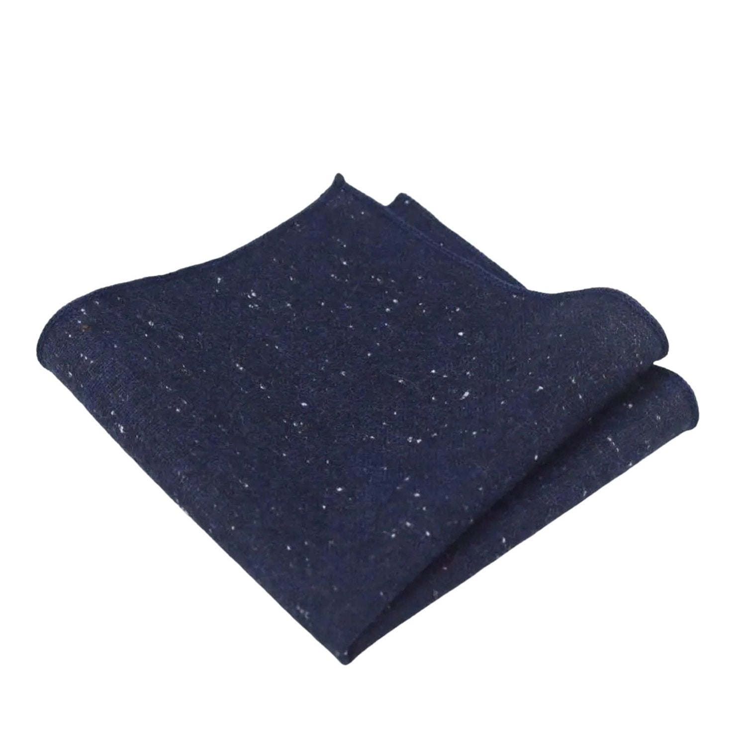 Navy Blue With White Speckled Pocket Square