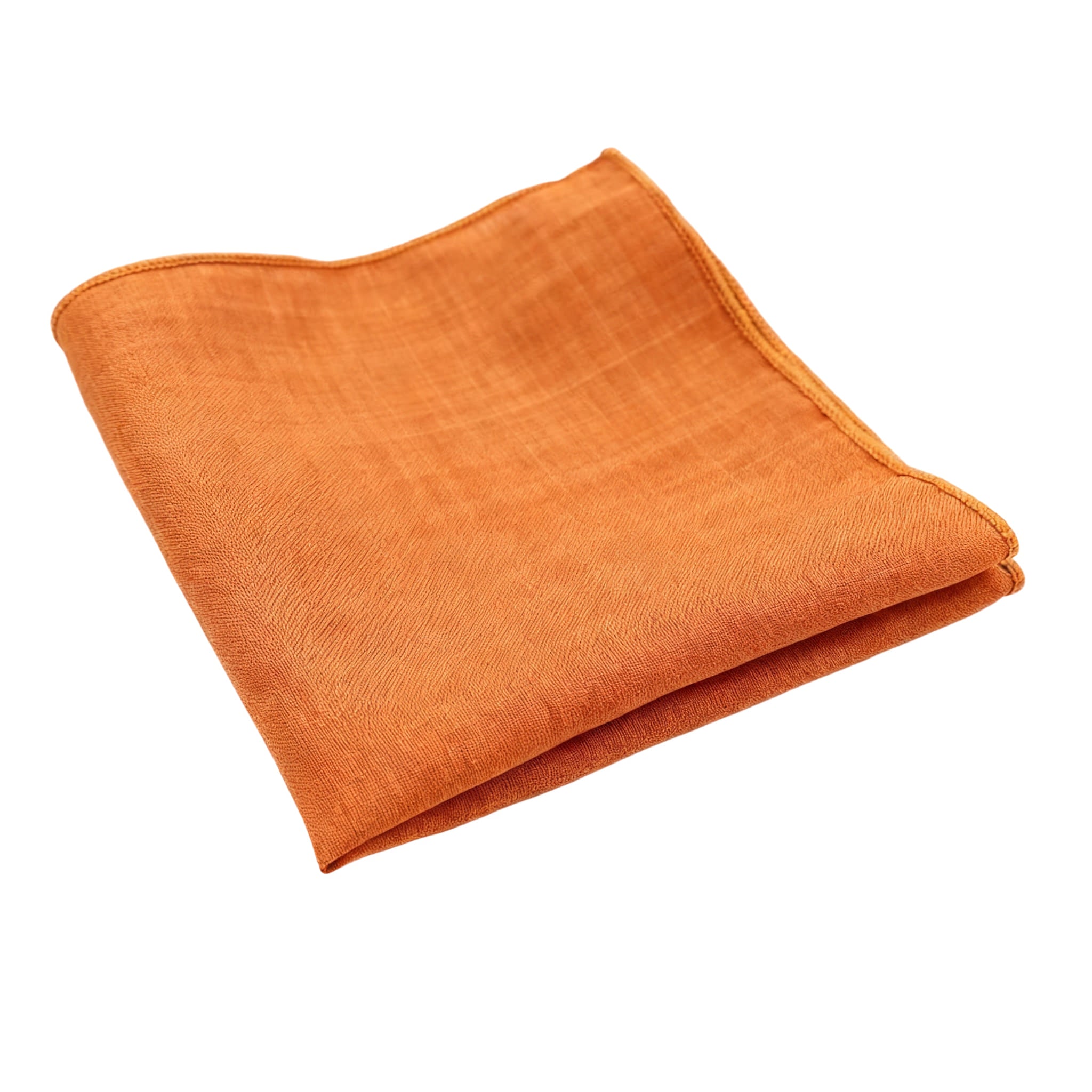 Orange Solid Pocket Square