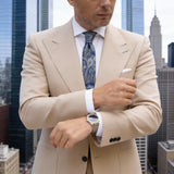 Blue With Golden Paisley Necktie