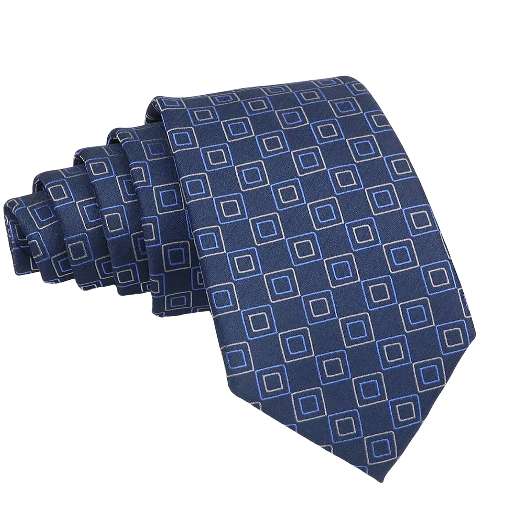 Navy Squares Necktie