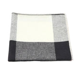 White Black Plaid Pocket Square