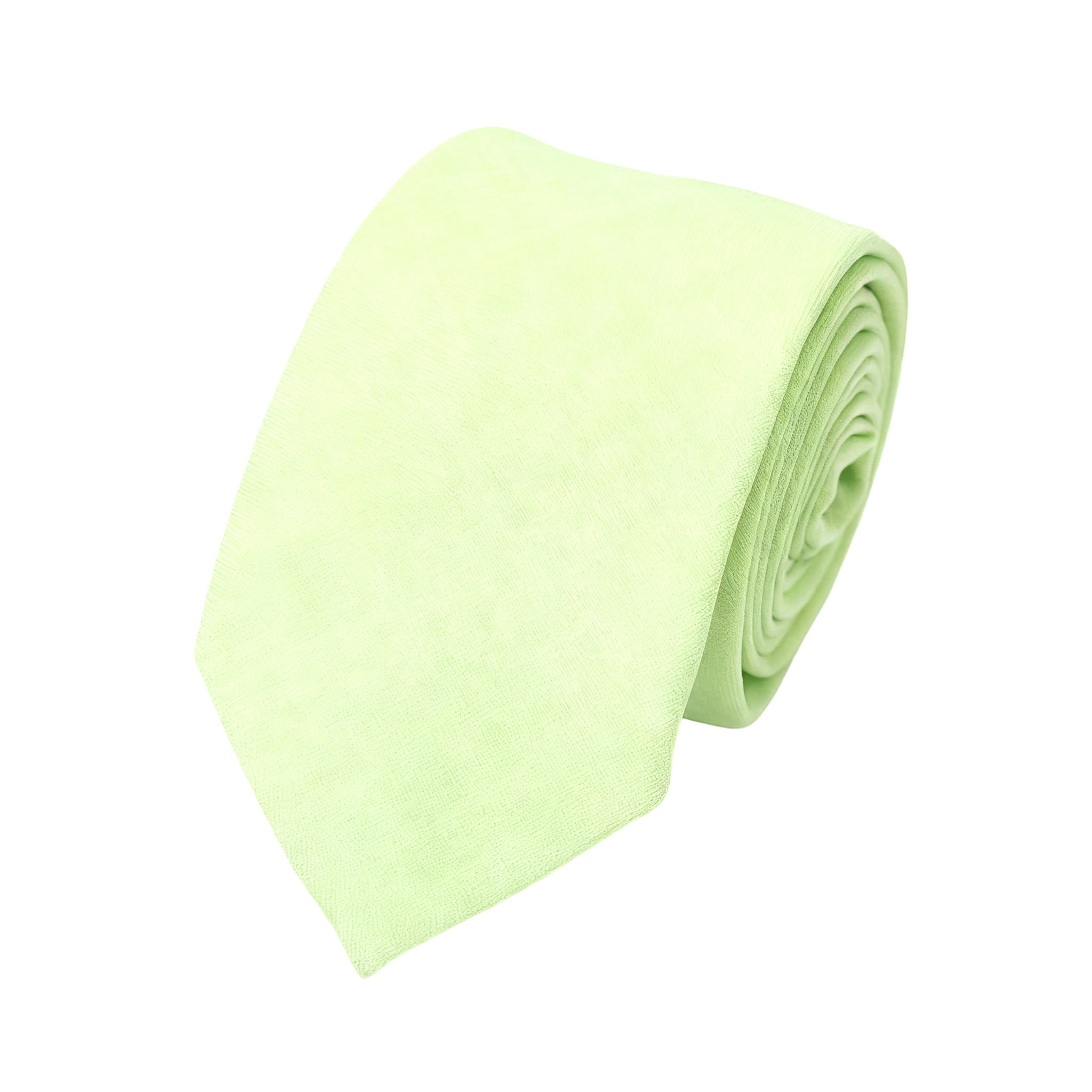 Lime Green White Textured Necktie