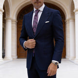 Black With Purple Paisley Necktie