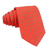 Red Yellow Geometric Necktie