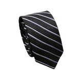 Black Purple Striped Necktie