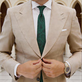 Black With Green Paisley Necktie