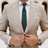 Black With Green Paisley Necktie