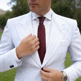 Black With Red Paisley Pattern Necktie