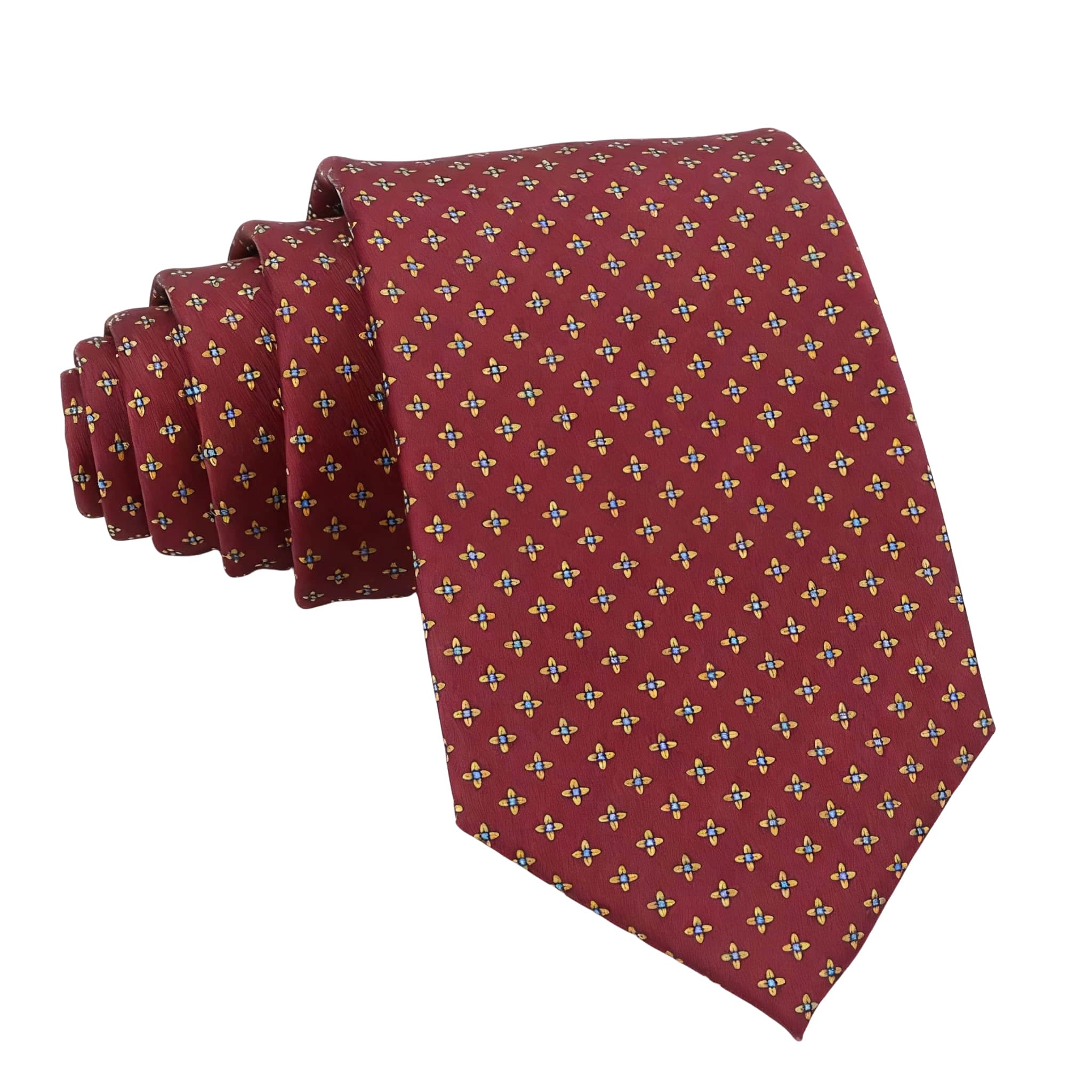 Red Yellow Dotted Necktie