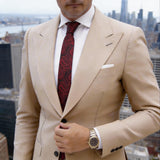 Black With Red Paisley Necktie