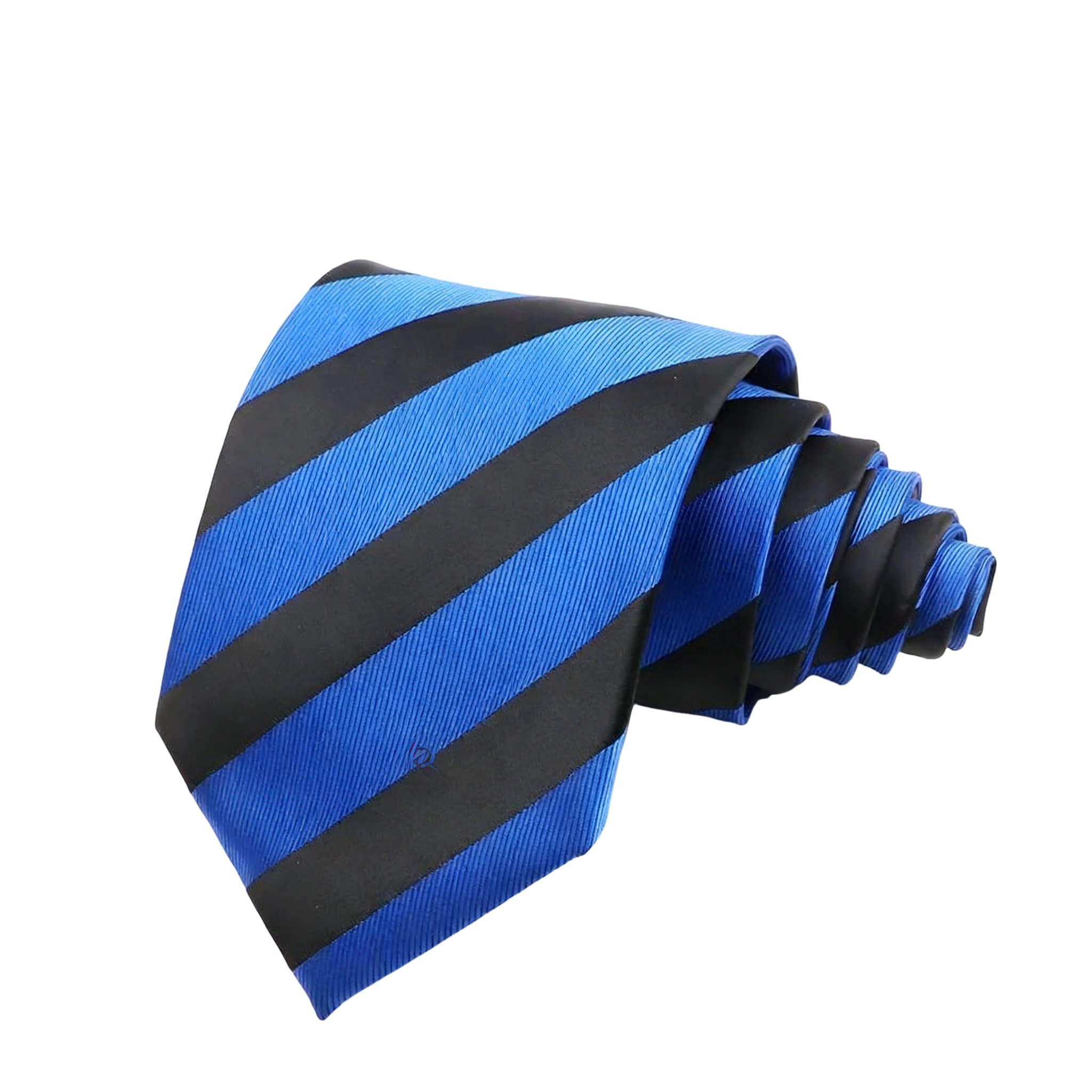 Blue Black Striped Necktie