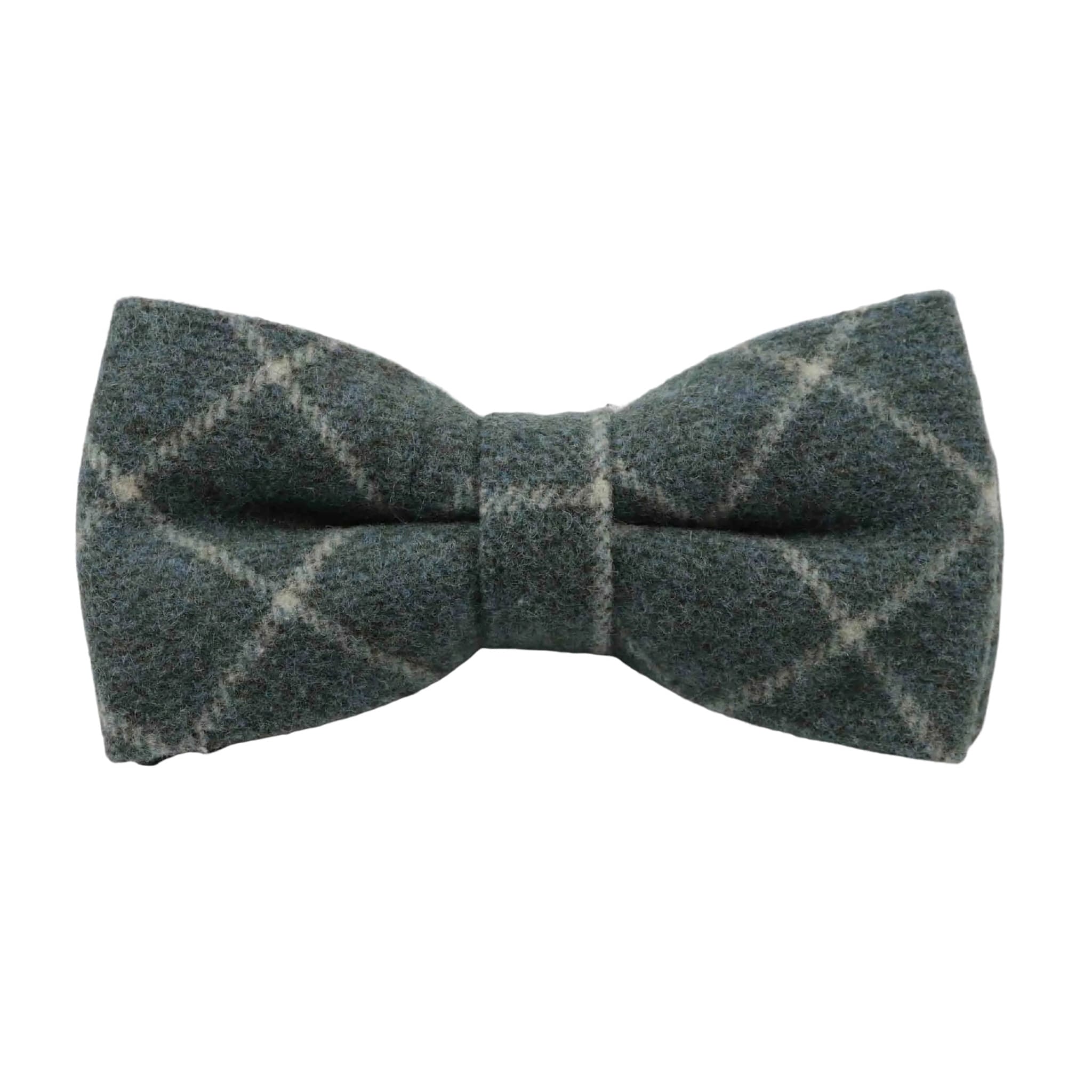 Green Check Bow Tie