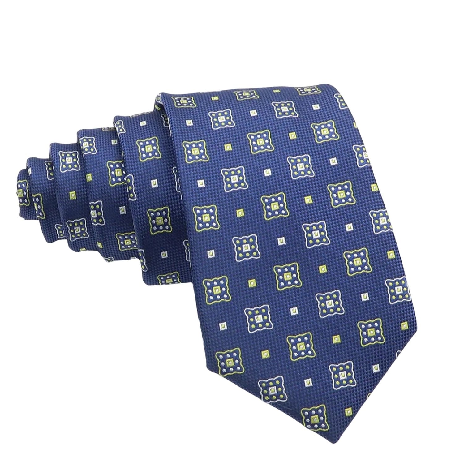 Navy Blue with White Polka Dot Necktie
