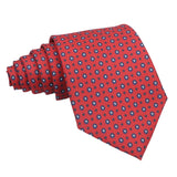 Red Blue Polka Dot Necktie