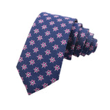 Navy Blue Pink Helm Necktie