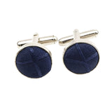 Navy Blue Navy Blue Plaid Cufflink