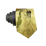 Yellow Green Painting Necktie