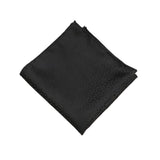 Black Black Geometric Pocket Square