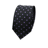 Black Purple Squares Necktie