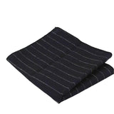 Black Striped Pocket Square