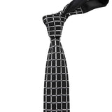 Black White Knitted Tie