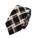 Black White Plaid Necktie