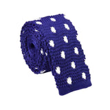 Blue White Polka Dot Necktie