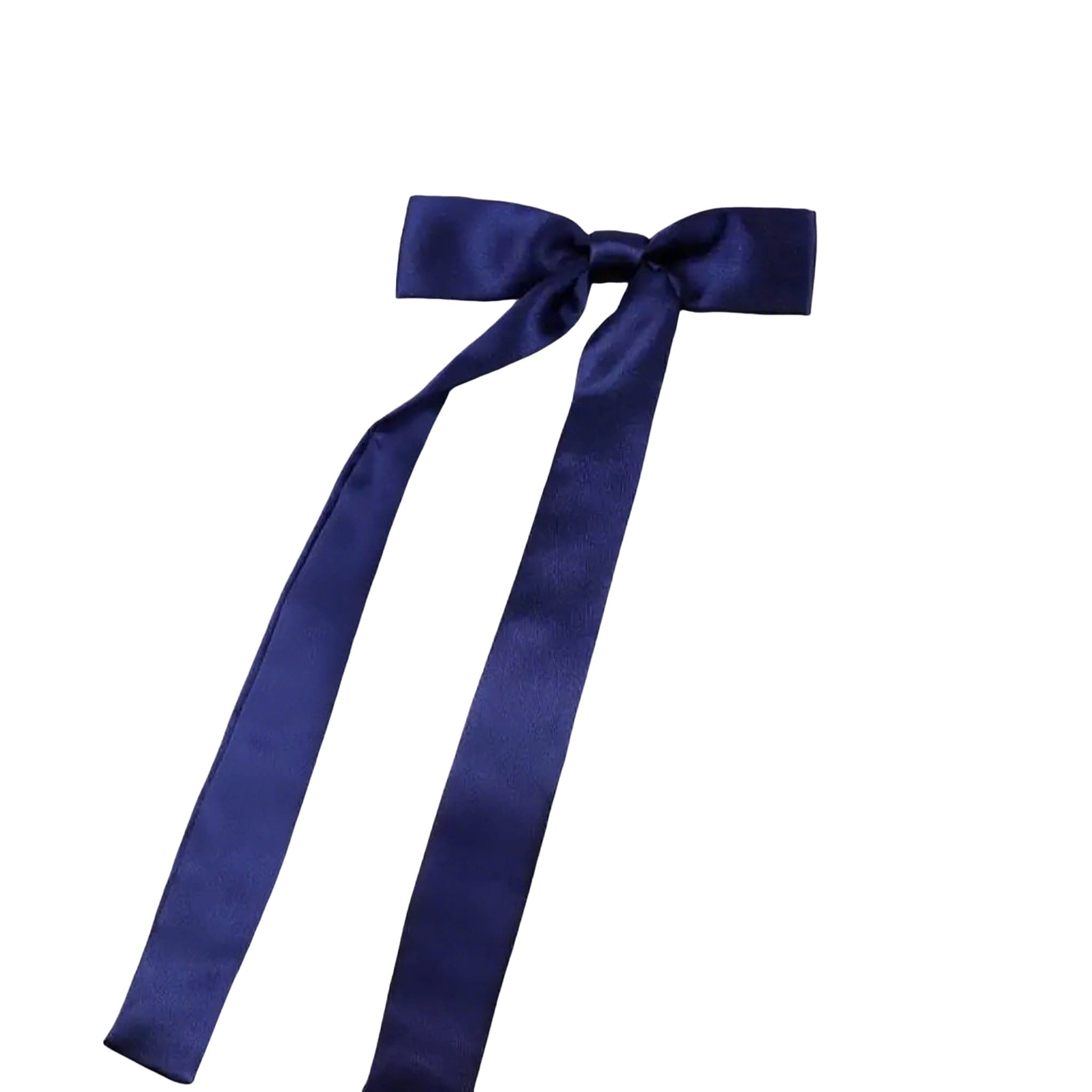 Navy Long Bow Tie