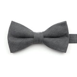 ZONFAZ Macarons Solid Color Bow Tie Super Soft Suede Bowtie