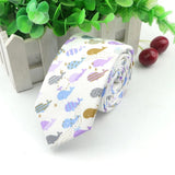 ZONFAZ Floral Necktie for Men Handmade Cotton Skinny Ties 6cm Width