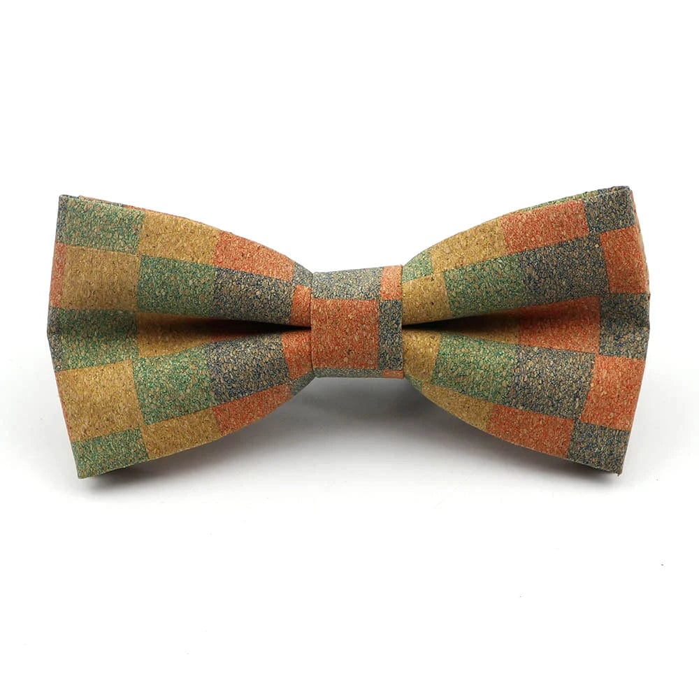 ZONFAZ Floral Cork Wood Bow Ties For Adult Child