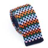 ZONFAZ Men's Knitted Ties 5cm Fashion Skinny Striped Knit Neckties