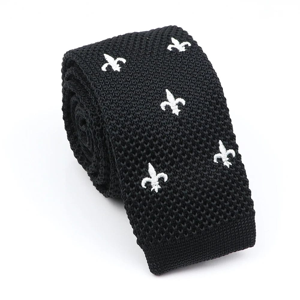 ZONFAZ Novelty Knitted Ties for Men Warm Woven Skinny Necktie