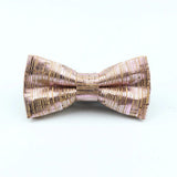 ZONFAZ Floral Cork Wood Bow Ties For Adult Child