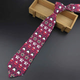 ZONFAZ Christmas Fashion Classic Ties Cotton Xmas Santa Claus Snowflake Snowman Necktie