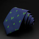 ZONFAZ New Cute Animal Fruits Floral Pattern Jacquard Necktie 8cm Width