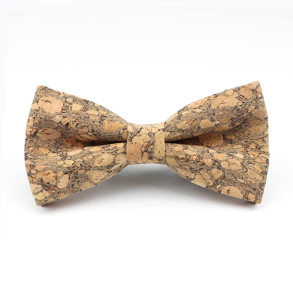 ZONFAZ Floral Cork Wood Bow Ties For Adult Child