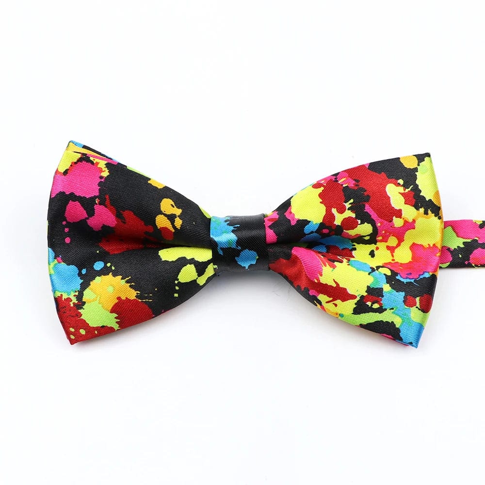 ZONFAZ Music Silk Bow Ties for Men Boy Piano Stave Guitar Pattern Bowtie