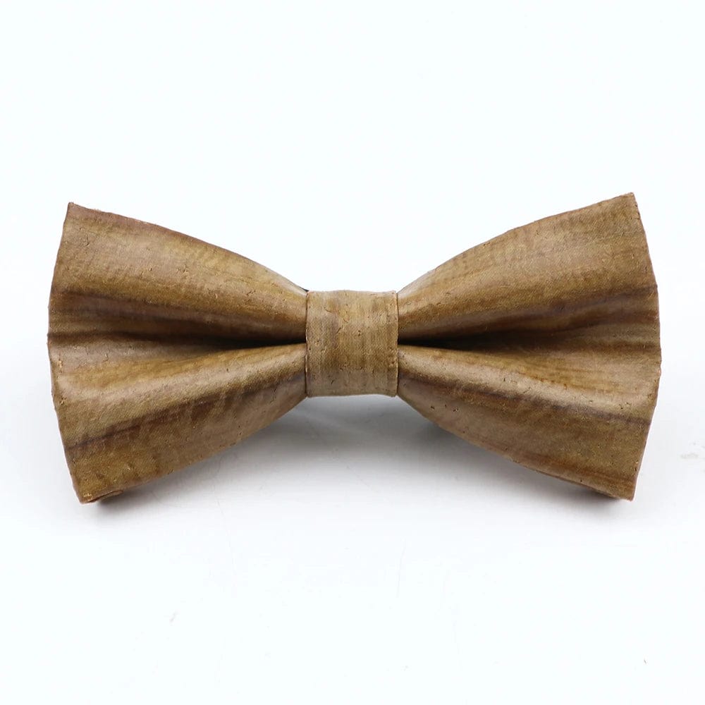 ZONFAZ Floral Cork Wood Bow Ties For Adult Child