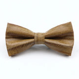 ZONFAZ Floral Cork Wood Bow Ties For Adult Child