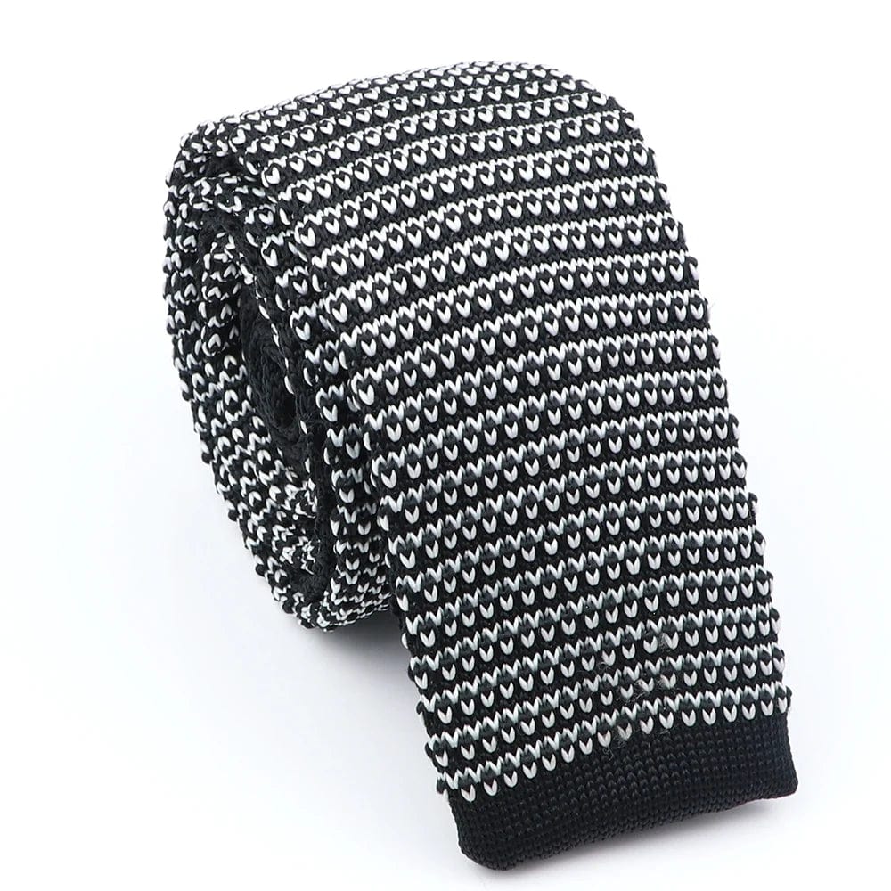 ZONFAZ Fashion Men's Knitted Tie Skinny Knit Necktie