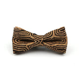 ZONFAZ Floral Cork Wood Bow Ties For Adult Child