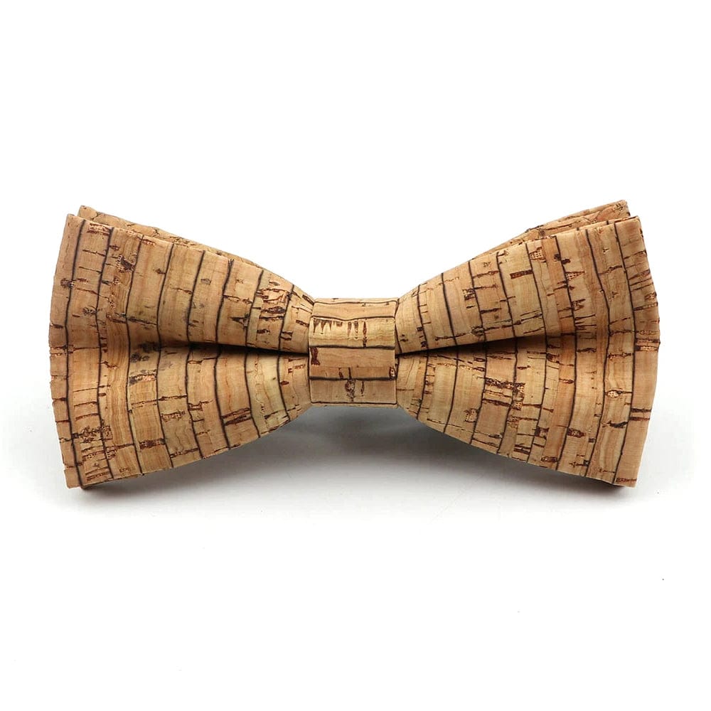 ZONFAZ Floral Cork Wood Bow Ties For Adult Child