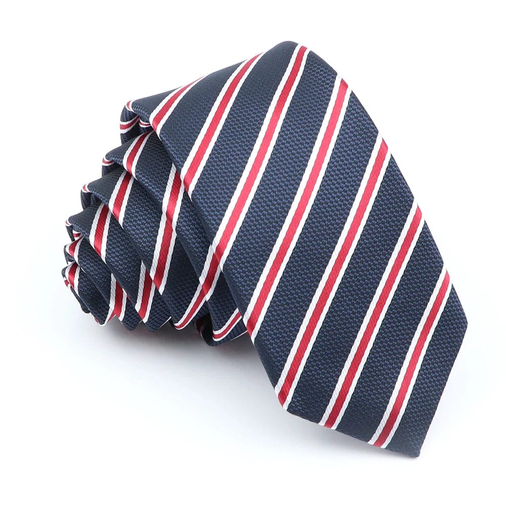 ZONFAZ Fashion Striped Silk Ties 6cm Width