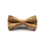 ZONFAZ Floral Cork Wood Bow Ties For Adult Child