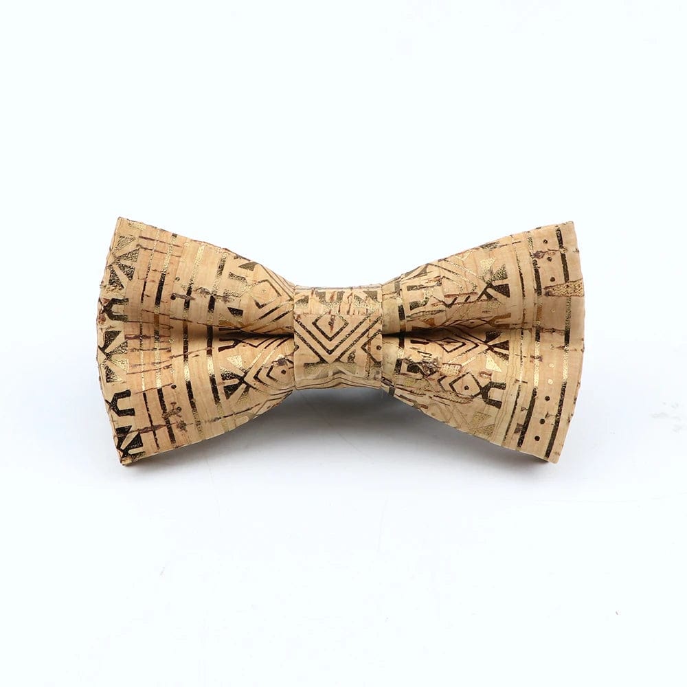 ZONFAZ Floral Cork Wood Bow Ties For Adult Child