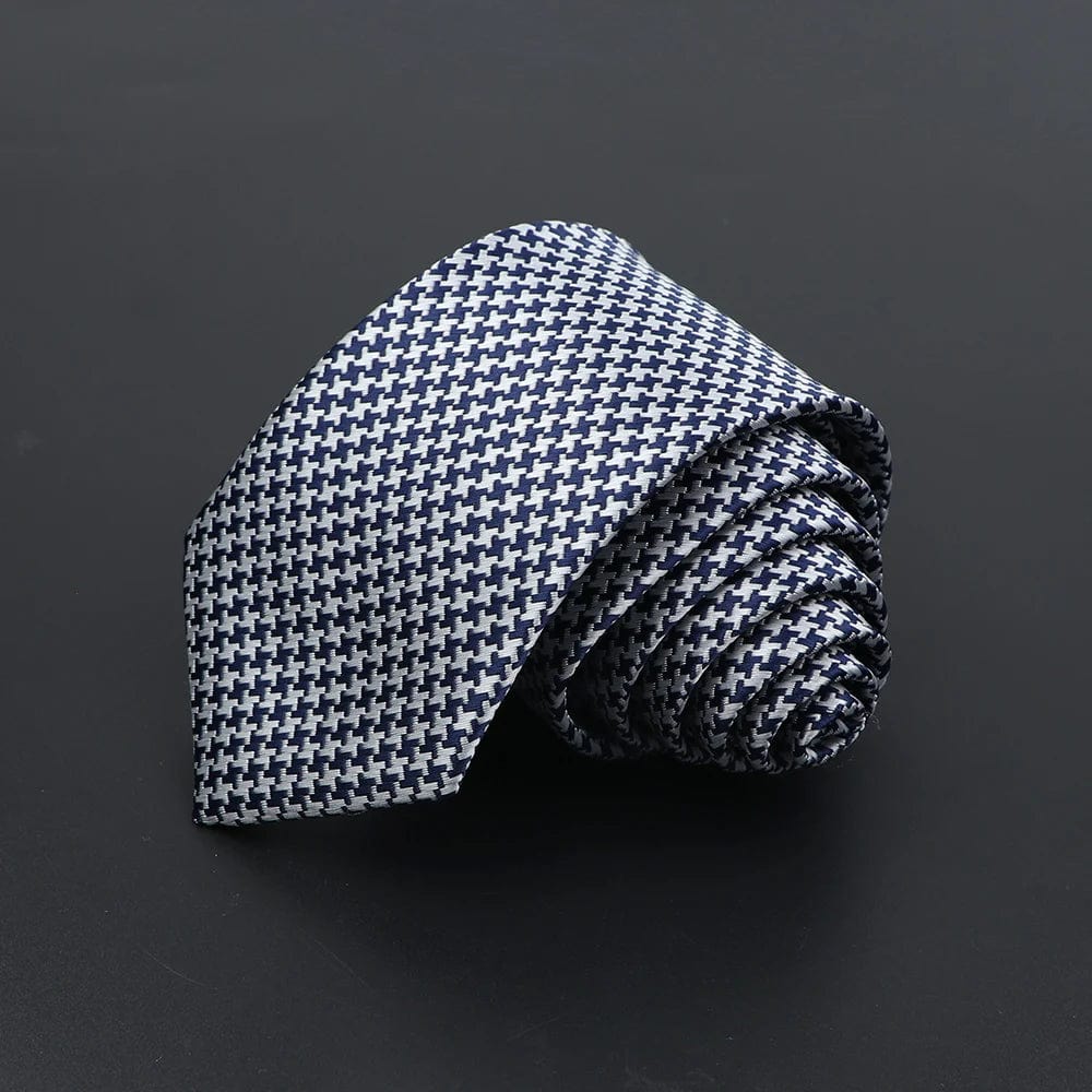 ZONFAZ Men's Ties Solid Color Striped Jacquard Silk Ties