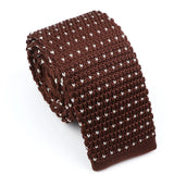 ZONFAZ Fashion Men's Knitted Tie Skinny Knit Necktie