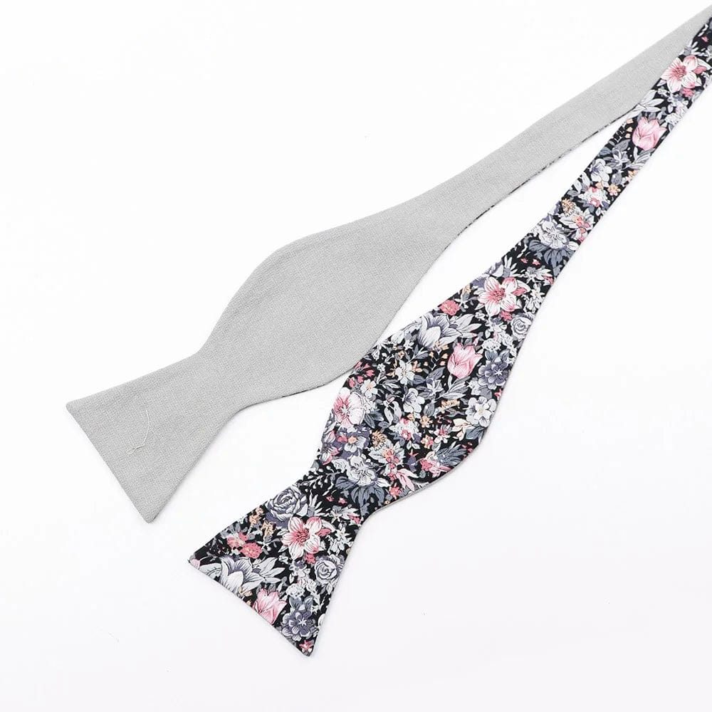 ZONFAZ Self - tied Bow Ties for Men Adjustable Cotton Floral Flower Bowtie