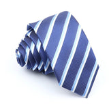 ZONFAZ Fashion Striped Silk Ties 6cm Width